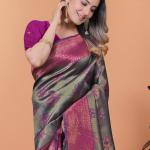 ❤️🌟 Royal Radiance Banarasi Silk Saree 🔔