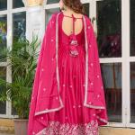 Rich Fuchsia Pink Traditional Anarkali Suit