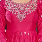 Rich Fuchsia Pink Traditional Anarkali Suit