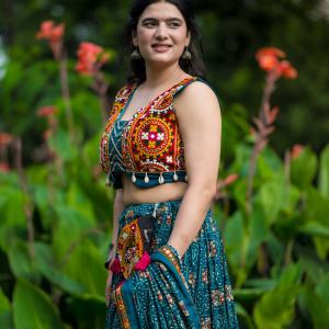 Radiate Festive Elegance in a Pure Rayon Navratri Chaniya Choli