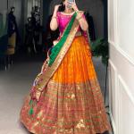 Jacquard Paithani Lehenga choli