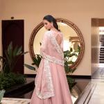 Pastel Pink Color Pearl Coding And Sequins Embroidery Work Weone Silk Lehenga Choli