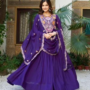 navy blu Star Georgette dress