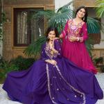 navy blu Star Georgette dress