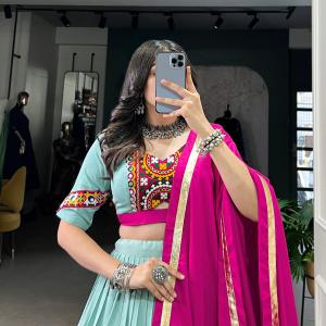 Pure Rayon Embossed Design choli