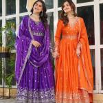 Zinzka Elegant Embroidered Anarkali Set