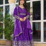 Zinzka Elegant Embroidered Anarkali Set