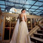 Cream Color Sequins And Thread Embroidery Work Gold Crush Lehenga Choli