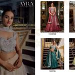 Cream Color Sequins And Thread Embroidery Work Gold Crush Lehenga Choli