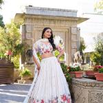 White Sequins and Thread Embroidery Work lehenga Choli