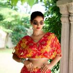 Red Color Floral Print Chiffon Co-ord Set Chaniya Choli