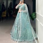 Sequins and Thread Embroidery Work lehenga Choli