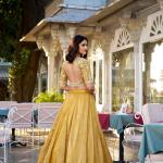 Golden mustard Lehenga Choli Set