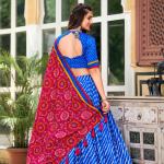 Royal Blue Bandhani Lehenga choli Set