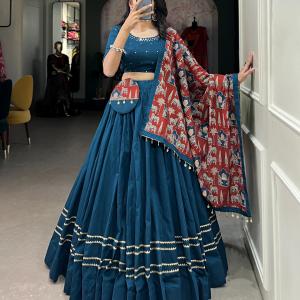 Printed Lehenga Choli Set with Dupatta