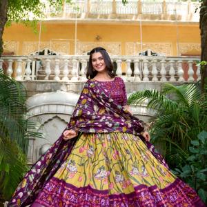 Elegant Printed Lehenga Set