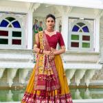 Tussar silk lehenga choli