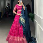 PINK Viscose Dola silk choli