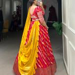 orange Viscose Dola silk