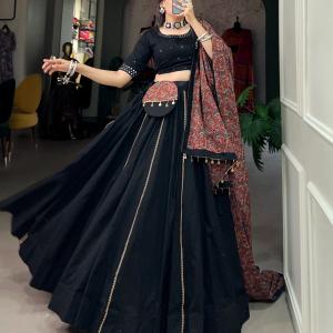 Printed Lehenga Choli Set with Dupatta